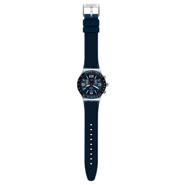 Swatch Blue Grid YVS454 Erkek Kol Saati - Görsel 7
