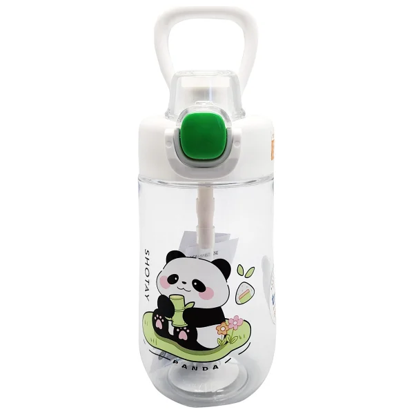 Shotay ST-7011 Panda Desenli Beyaz 500 ml Tritan Matara - Görsel 4