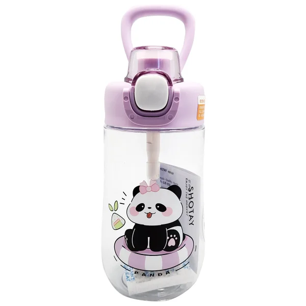 Shotay ST-7011 Panda Desenli Beyaz 500 ml Tritan Matara - Görsel 5