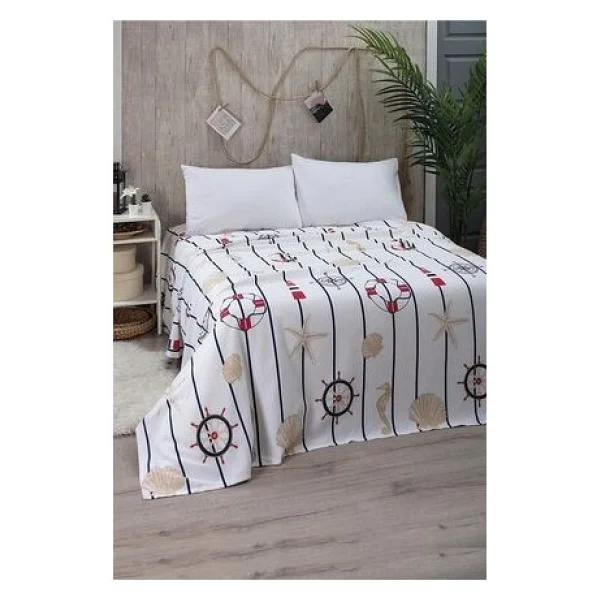 Mulberry Karla Pikeli Tek Kişilik Yatak Örtüsü - Görsel 3