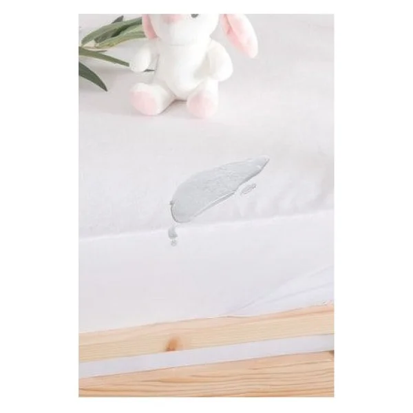 Yataş Mini Bambu Sıvı Geçirmez Bebek Alez 60 x 120 cm - Beyaz - Görsel 3