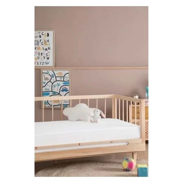 Yataş Mini Bambu Sıvı Geçirmez Bebek Alez 60 x 120 cm - Beyaz - Görsel 2