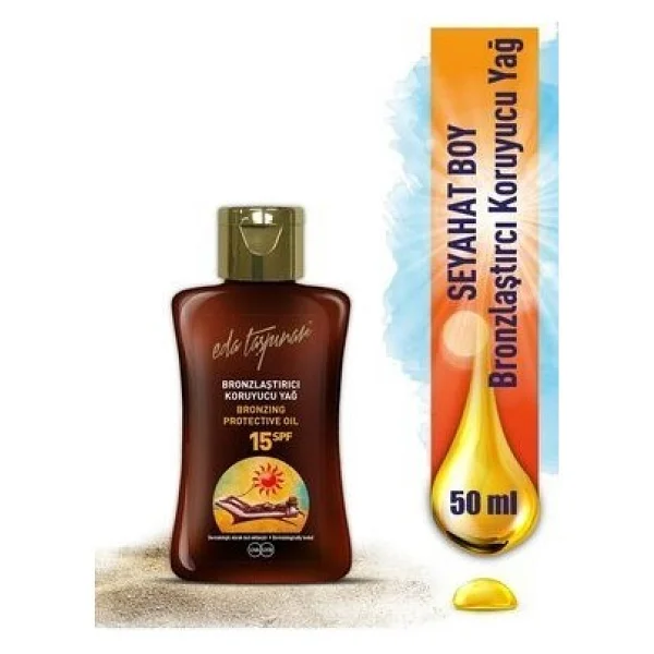 Eda Taşpınar Koruyucu 50 ml 15 Faktör Bronzlaştırıcı Yağ - Görsel 5