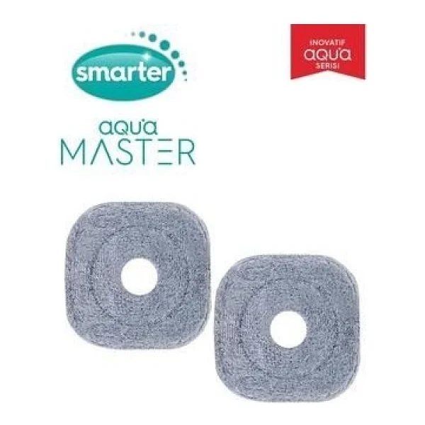 Smarter Aqua Master + 2 Yedek Temiz & Kirli Suyu Ayırma Özelliği Otomatik Temizlik Seti Mop Paspas - Görsel 2