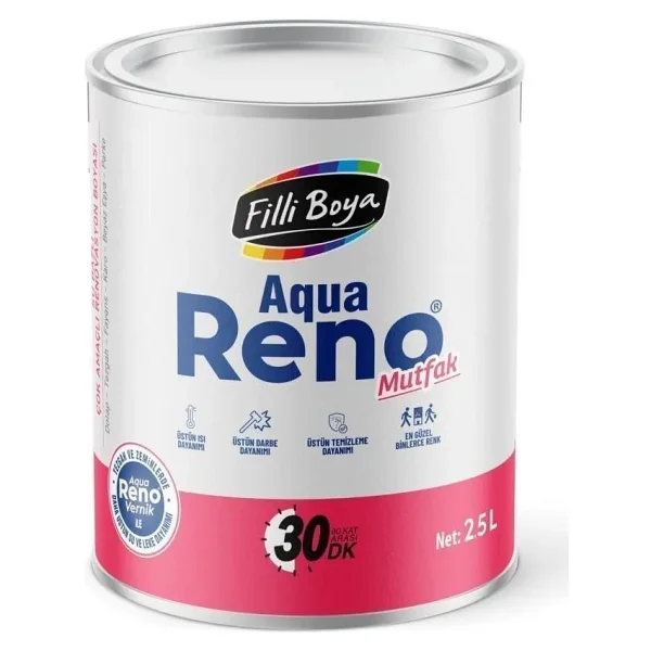 Filli Aqua Reno Mutfak 2.5 lt İç Cephe Boyası - Görsel 2
