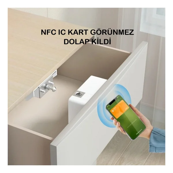 UmoTech Elektronik Akıllı Anahtarsız Çekmece -Dolap Kilidi Gizli Çekmece Kilidi ve Manyetik Güvenlik Çözümü - Görsel 4