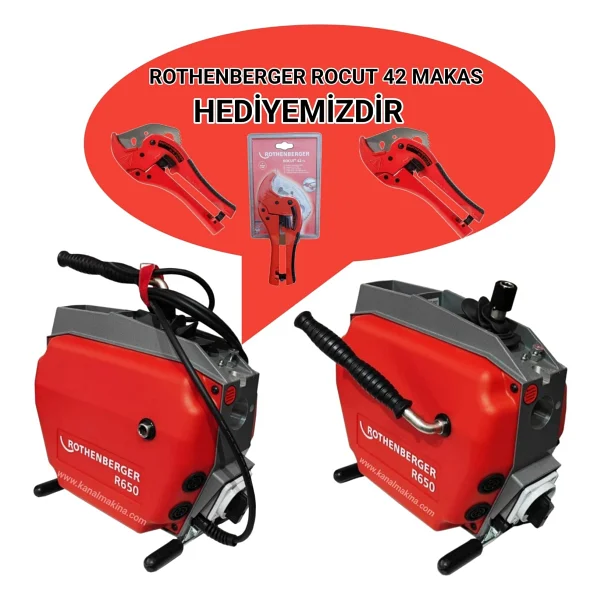 Rothenberger 650 Profesyonel Gider Kanal Açma Makinesi - Görsel 6