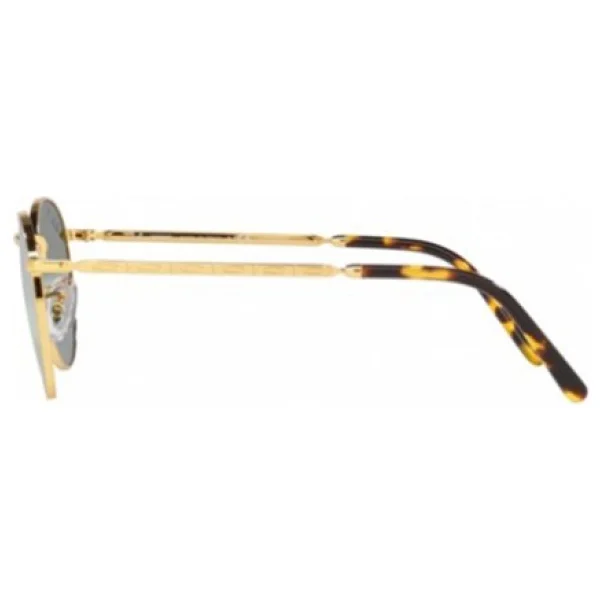 Ray-Ban New Round 3637 9196G4 Gold-Silver/Green Polarize Güneş Gözlüğü - Görsel 3