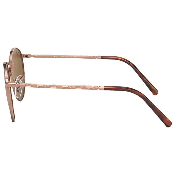 Ray-Ban New Round 3637 920233 Rose Gold-Brown Güneş Gözlüğü - Görsel 6