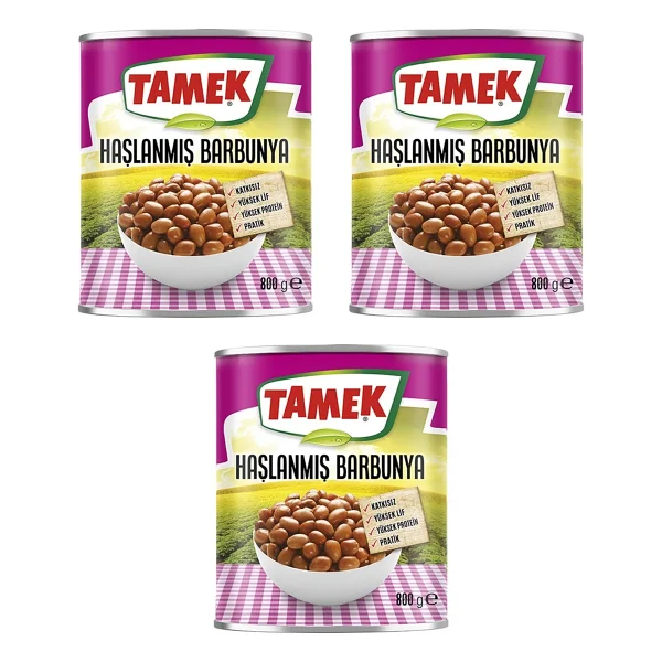 Tamek Haşlanmış Barbunya 800 Gr X 3'Lü Paket - Görsel 4
