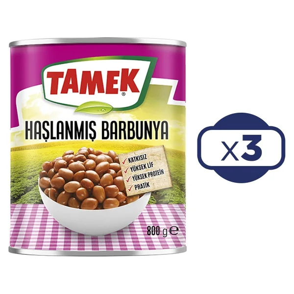 Tamek Haşlanmış Barbunya 800 Gr X 3'Lü Paket - Görsel 2