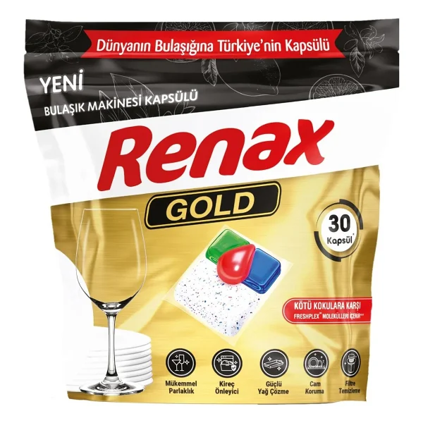 Renax Gold Bulaşık Makinesi Tableti 30'lu 3 Adet - Görsel 3