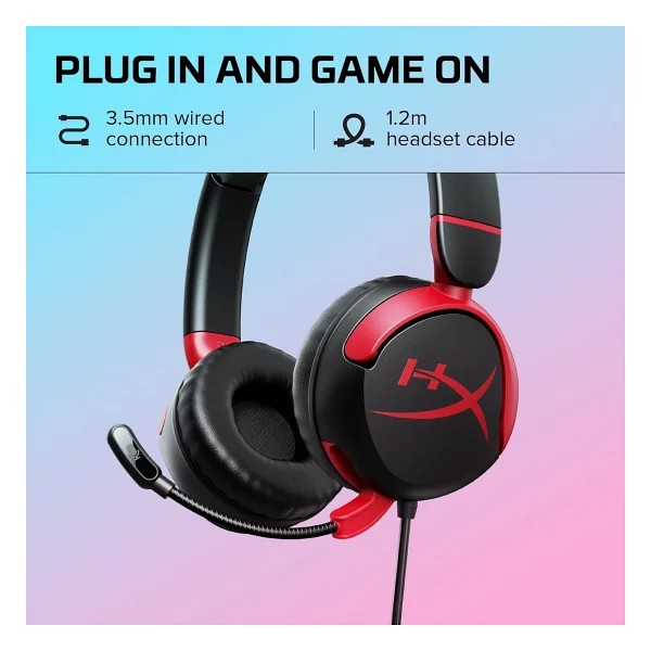 HyperX Cloud Mini 7G8F4AA Siyah Kablolu Kulak Üstü Oyuncu Kulaklığı - Görsel 3