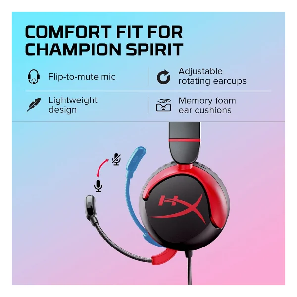 HyperX Cloud Mini 7G8F4AA Siyah Kablolu Kulak Üstü Oyuncu Kulaklığı - Görsel 5