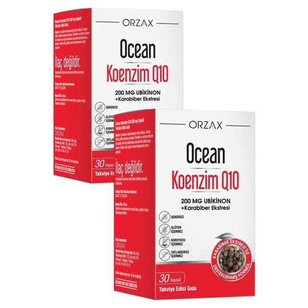 Ocean Koenzim Q10 200 Mg 30 Kapsül 2 Adet - Görsel 2