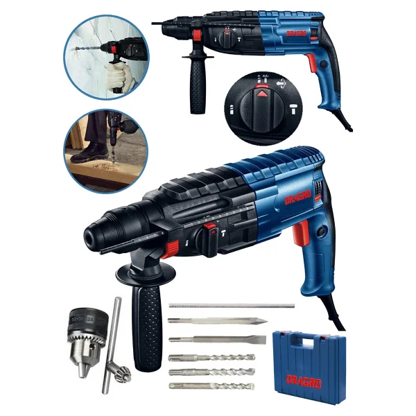 Dragro 4200 W Kırıcı Delici + 5 Adet Uç Yedek Mandren - Görsel 2