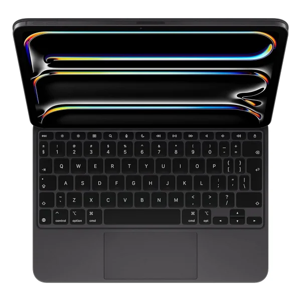 Five-E Apple iPad Pro 11 Inc 3. Nesil (2021) Bluetoothlu Touchpadli Manyetik Kapaklı Magic Ingilizce Q Keyboard A2377 A2459 A2301 - Siyah - Görsel 3