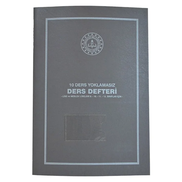 Gülpaş 10 Ders Yoklamasız Ders Defteri Gri Plastik Kapak - Görsel 4