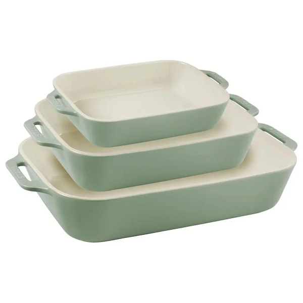 Staub Ceramique Yeşil 3'lü Fırın Kabı Seti - Görsel 4