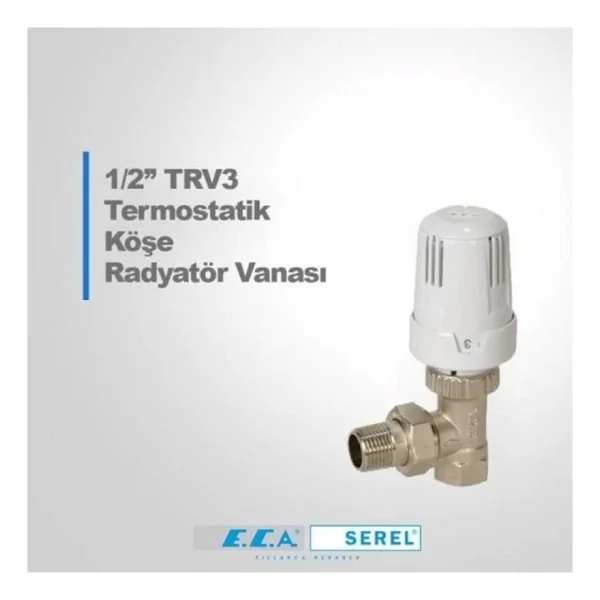 E.C.A Eca Termostatik Vana Köşe Radyatör - Görsel 2