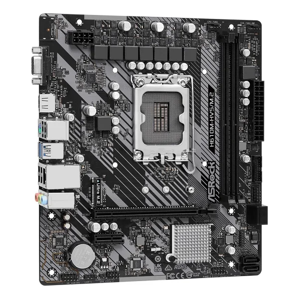 Asrock H610M HVS/M2 Intel LGA1700 DDR4 Micro ATX Anakart - Görsel 4