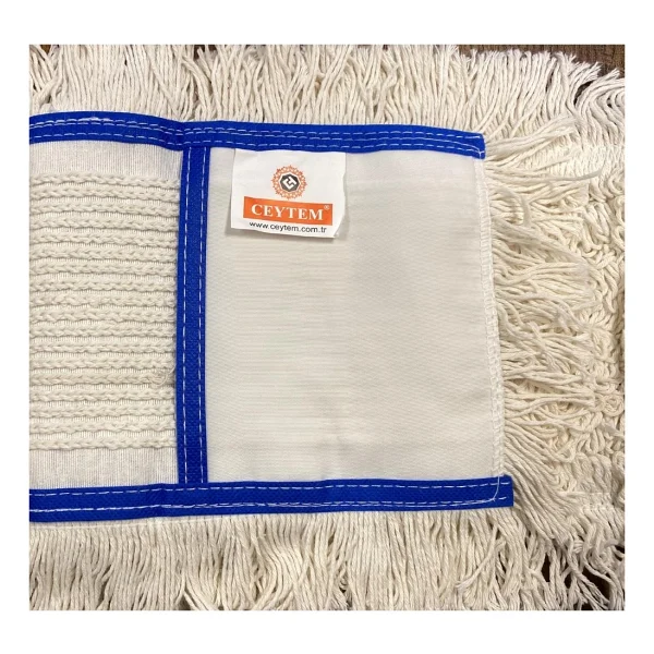 Ceytem Zincir Dikiş Nemli Mop 50 Cm., Mavi Biyeli - Görsel 3