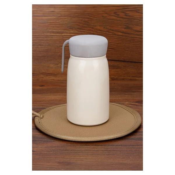 Beyaz 304 Çelik 360 Ml Bebek Mama Saklama Termosu Mug Cin842by Beyaz - Görsel 5