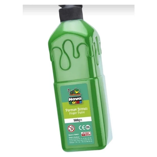 Nova Color 500 gr Yeşil Parmak Boyası - Görsel 2