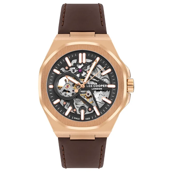 Lee Cooper LC07978.454 Kahverengi-Rose Gold Erkek Kol Saati - Görsel 2
