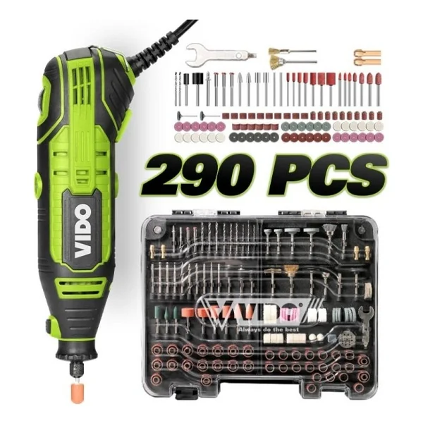 Vido WD010710185 290 Parça Kalıpçı Taşlama 185W 3.2 mm 8000-33.000 Rpm - Görsel 3