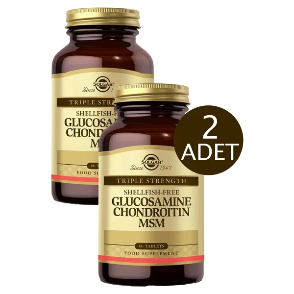Solgar Glucosamine Chondroitin MSM 60 Tablet 2'li - Görsel 2