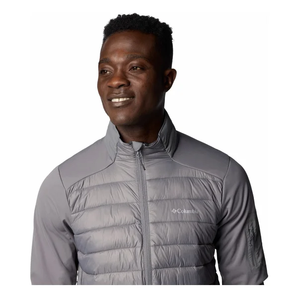Columbia Tech Hybrid WO7913-023 Gri Erkek Softshell Mont - Görsel 4