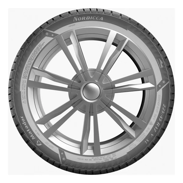 Matador MP93 Nordicca 225/55 R18 102V XL FR Kış Lastiği - 2024 - Görsel 3