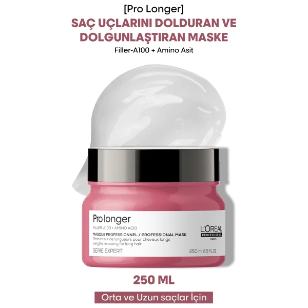 Loreal Serie Expert Pro Longer Uzun Saçlar İçin Bakım Maskesi 250 ml - Görsel 8