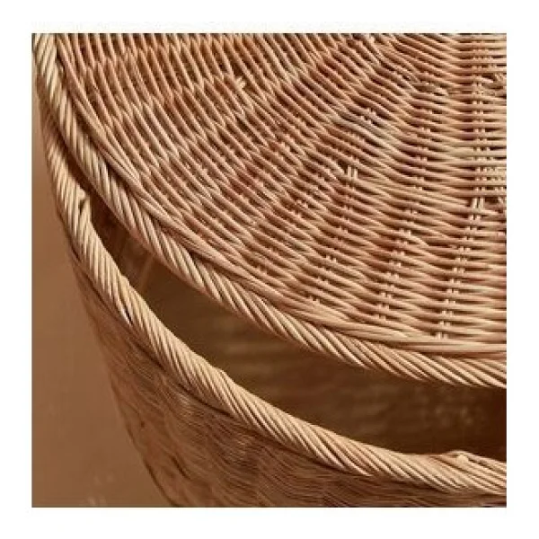 IKEA Tolknıng Saklama Gözlü Puf - 41 x 50 - Haki - Görsel 2