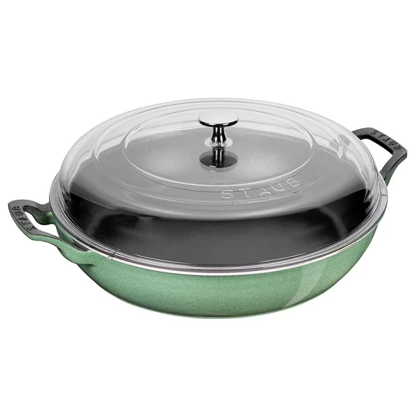 Staub Cam Kapaklı Ada Çayı 30 cm Döküm Sote Tenceresi - Görsel 4