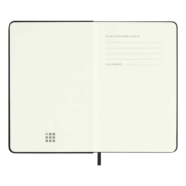 Moleskine Sert Kapak Çizgili Defter Cep Boy 9X14 Cm 192 Sayfa Siyah - Görsel 4