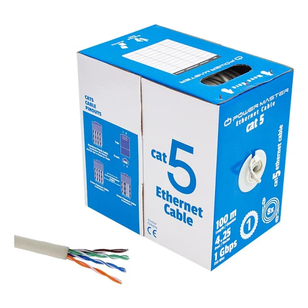 CAT5 24 AWG UTP 100 Metre Kablo Powermaster - Görsel 3