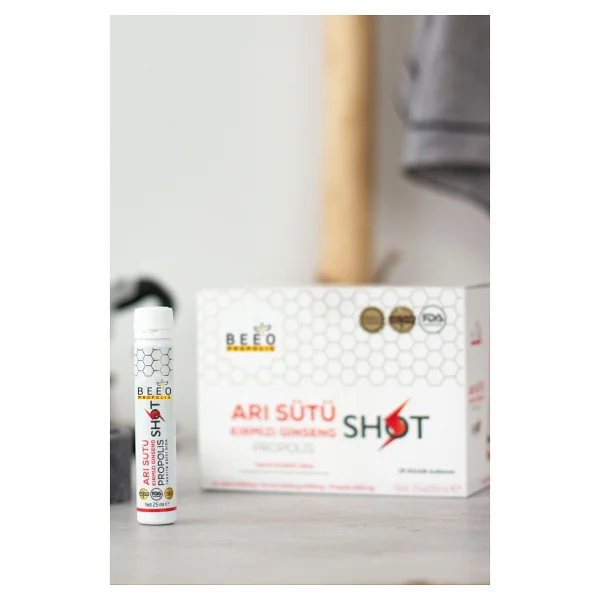 BEE'O Arı Sütü Ginseng Propolis 15'li Shot - Görsel 4
