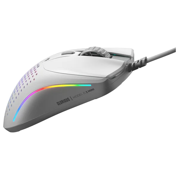 Glorious Model O 2 Mini GLO-MS-OMV2-MW Beyaz RGB Optik Kablolu Oyuncu Mouse - Görsel 3