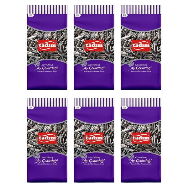 Tadım Ayçekirdeği 180 Gr Bol Tuzlu Kavrulmuş Siyah X 6 Adet - Görsel 3