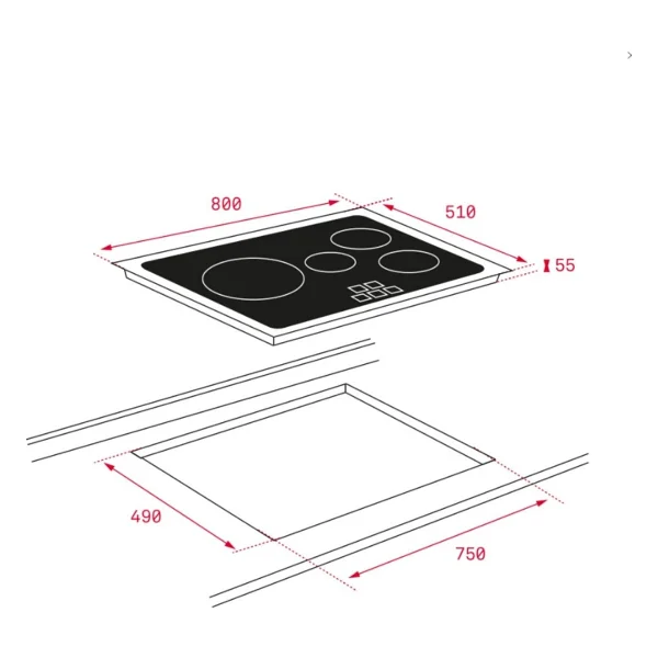 Teka IR 8430 İndüksiyonlu Ankastre Ocak - Görsel 5