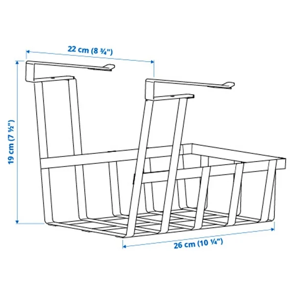 IKEA PALYCKE asılabilir dolap düzenleyici, beyaz, 22x26x19 cm 80534433 - Görsel 5