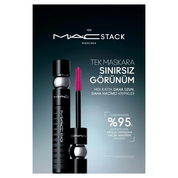 M.A.C Macstack Siyah Maskara - Görsel 8