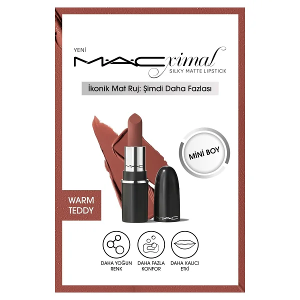 MAC Macximal Mini Mac Silky Matte Lipstick-mehr - Görsel 3