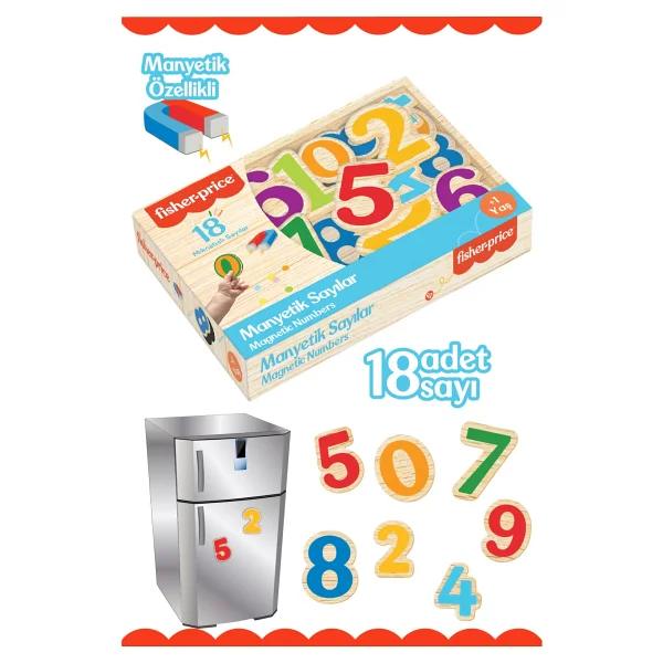 Fisher-Price Diytoy Manyetik Manyetik Sayılar - Görsel 2