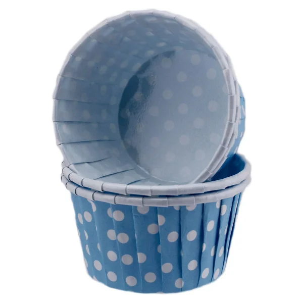 Cupcake Kalıbı Küçük Boy 44x35 Mm (100 Adet) Puantiyeli Beyaz - Görsel 7