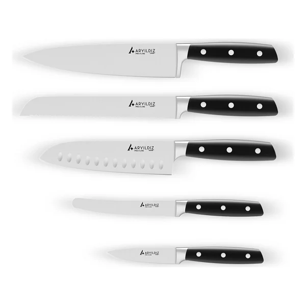 Aryıldız Pro-X Line 6 Parça Standlı Bıçak Seti - Görsel 6