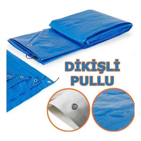 Ekonet Ebatlı Su Geçirmez Pullu Çadır Branda Tente 10x20 - Görsel 2