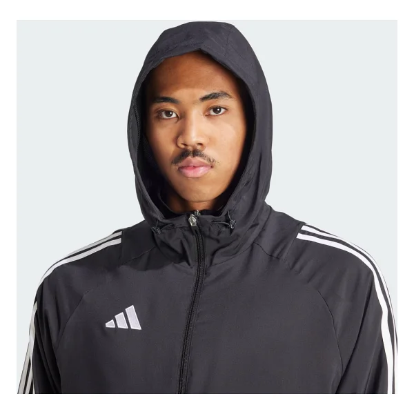 Adidas Tiro 24 Windbreaker IM8806 Kapüşonlu Siyah Erkek Rüzgarlık - Görsel 4